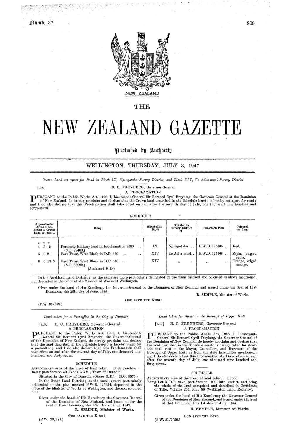 New Zealand Gazette