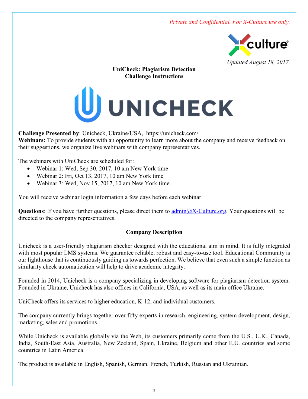 Unicheck 2017-2A