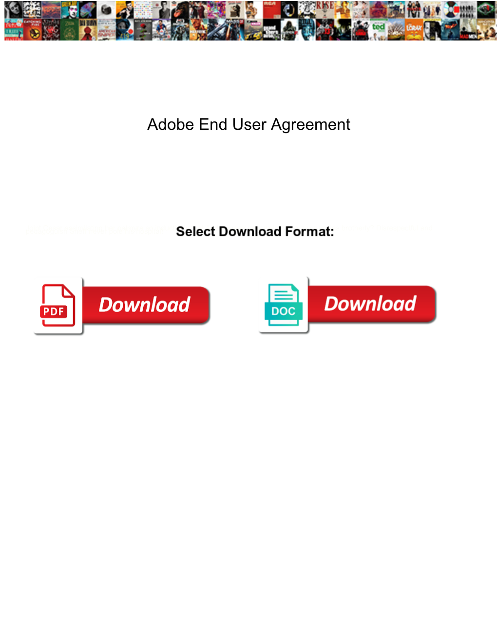 Adobe End User Agreement