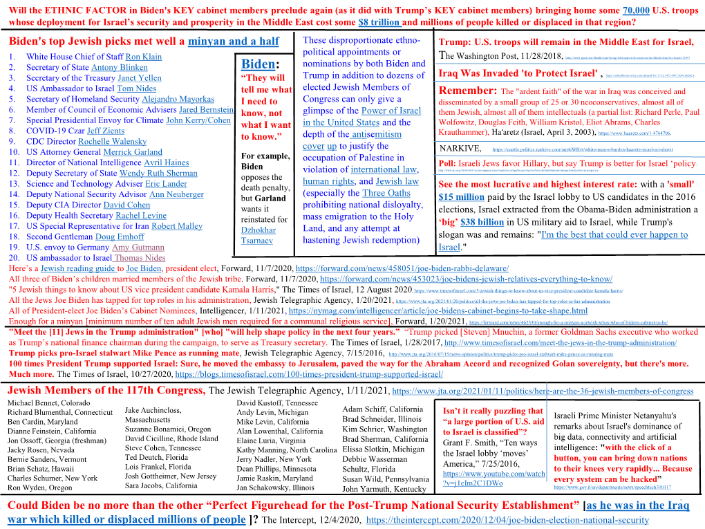 Biden: Nominations by Both Biden and 3