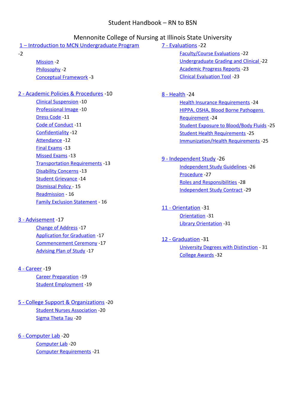 1 Introduction to MCN Undergraduate Program -2