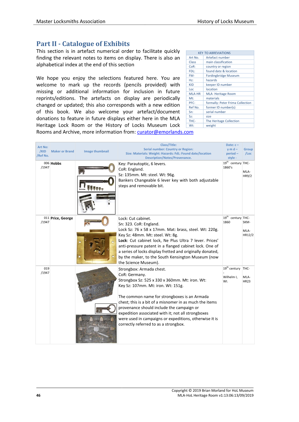 The Historyof Locks