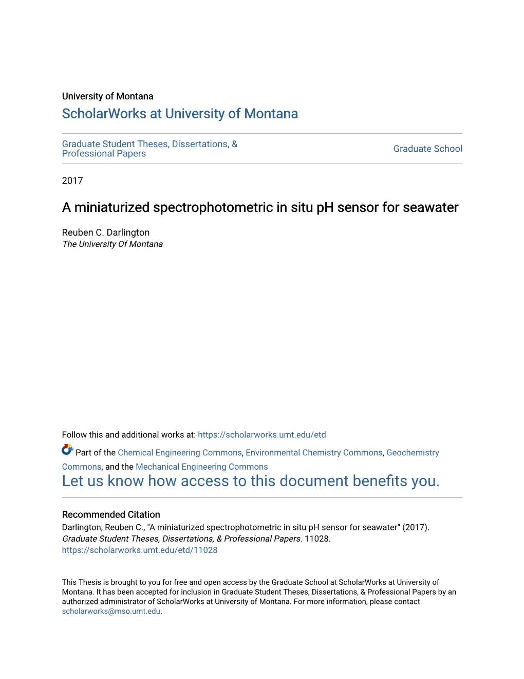 A Miniaturized Spectrophotometric in Situ Ph Sensor for Seawater