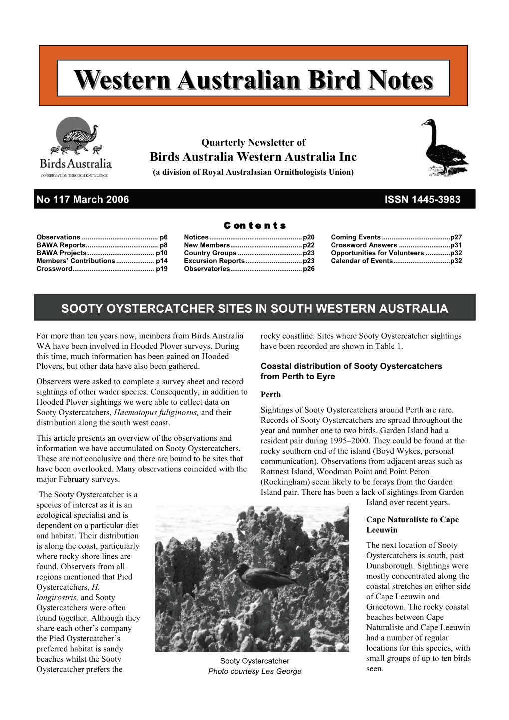 Western Australian Bird Notes 85: 8