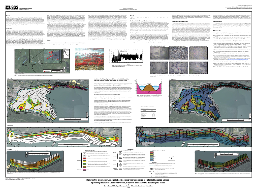 Bathymetry, Morphology, and Lakebed Geologic Characteristics