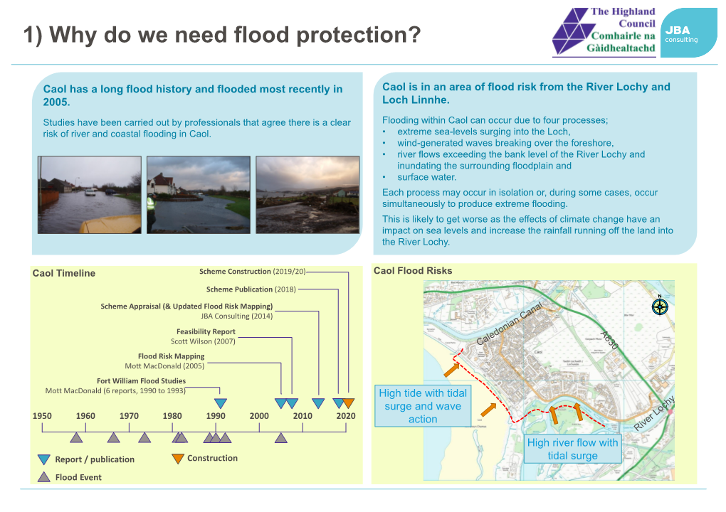 Caol Is in an Area of Flood Risk from the River Lochy and Loch Linnhe