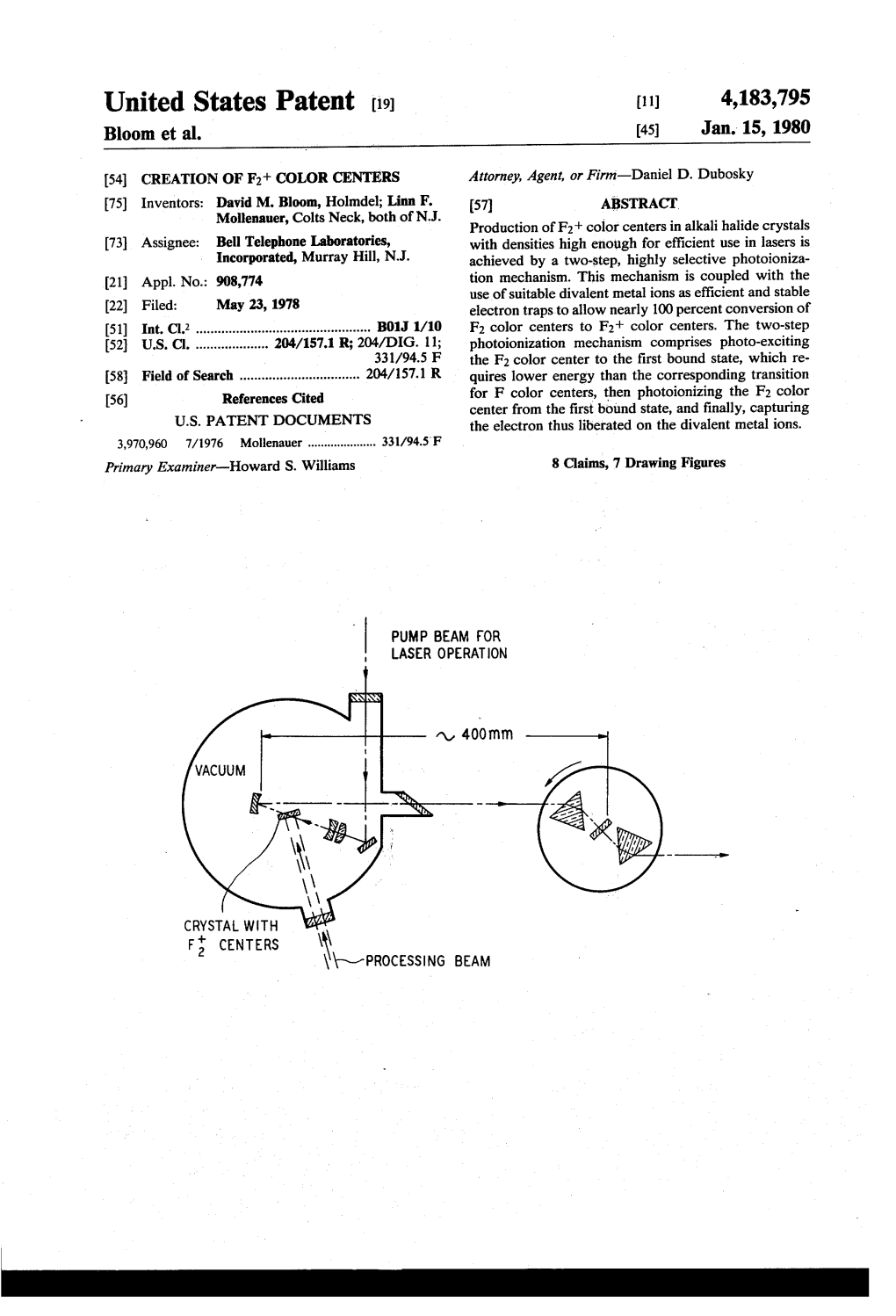 United States Patent (19) (11) 4,183,795 Bloom Et Al