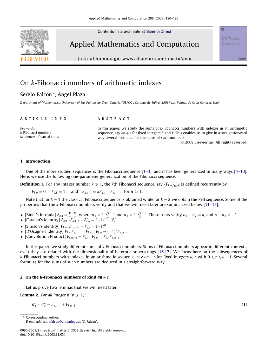 On K-Fibonacci Numbers of Arithmetic Indexes