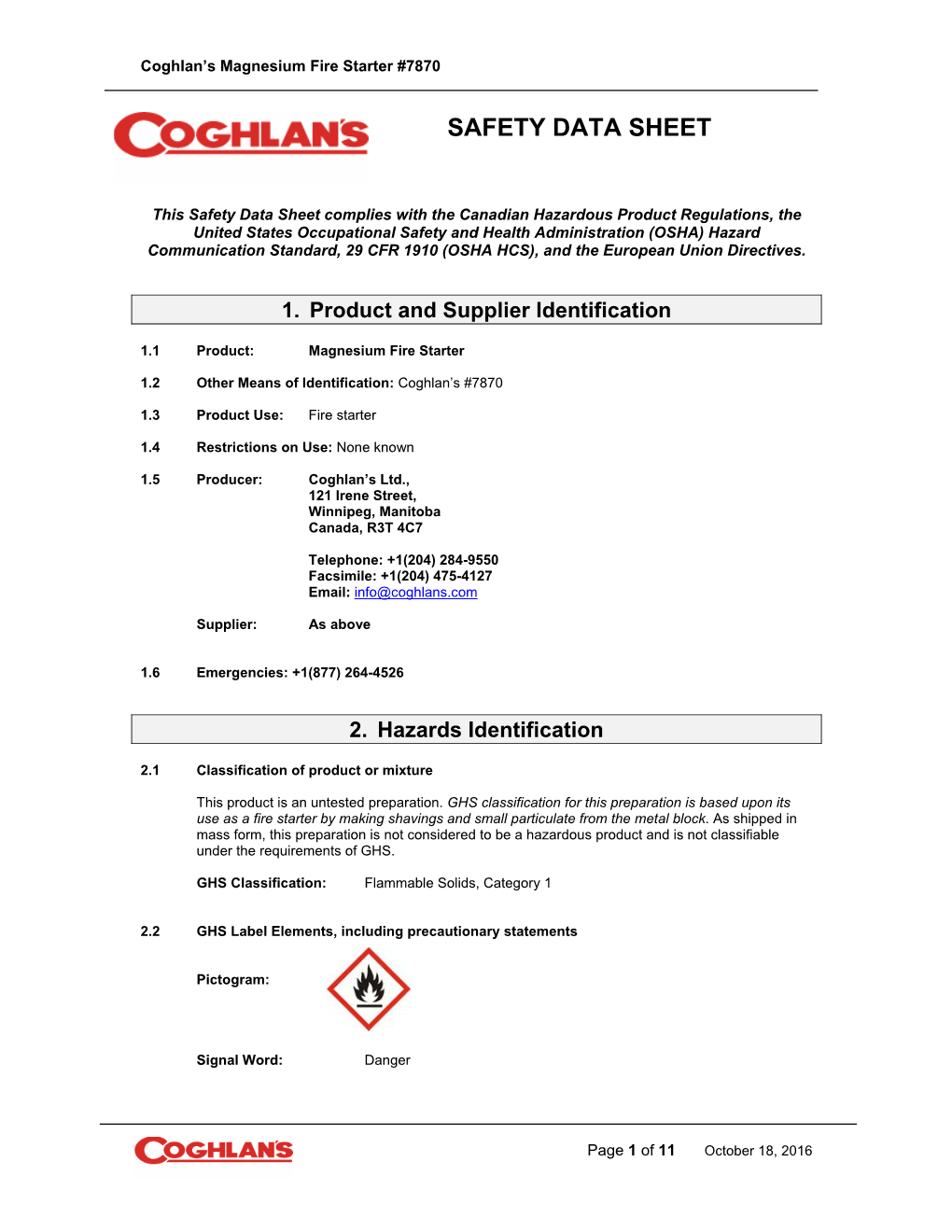 Safety Data Sheet