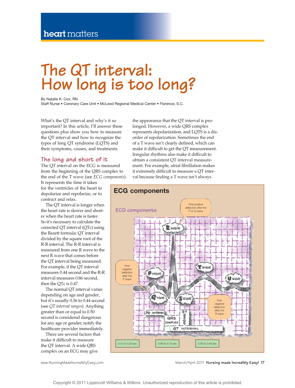 The QT Interval: How Long Is Too Long?