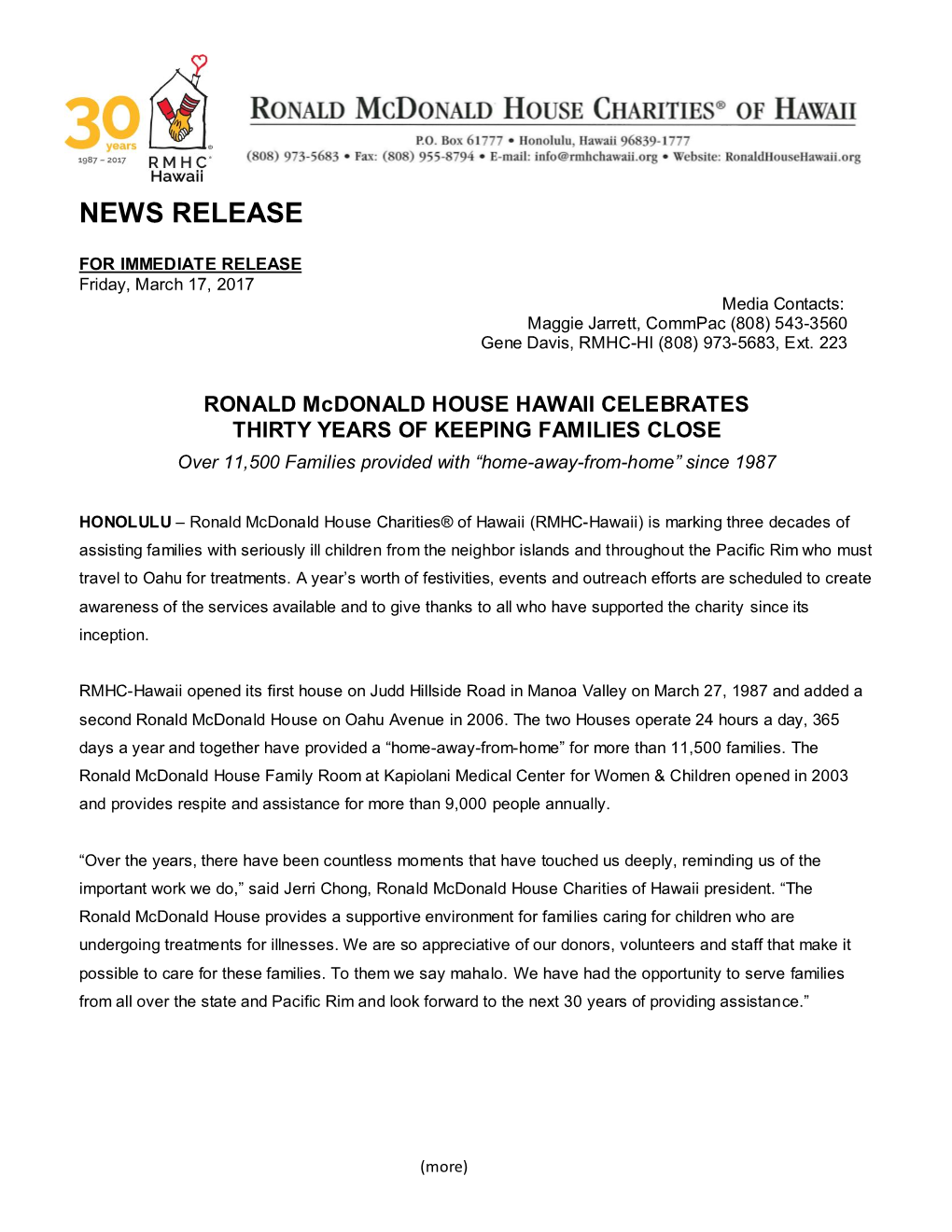 News Release