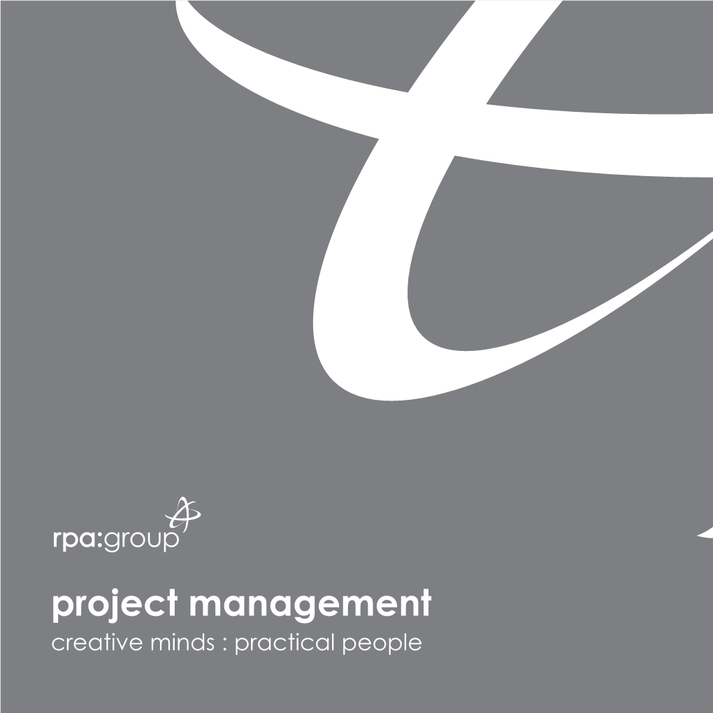 Project Management Creative Minds : Practical People Creative Minds : Practical People Rpa:Group Is a Leading Design and Construction Consultancy