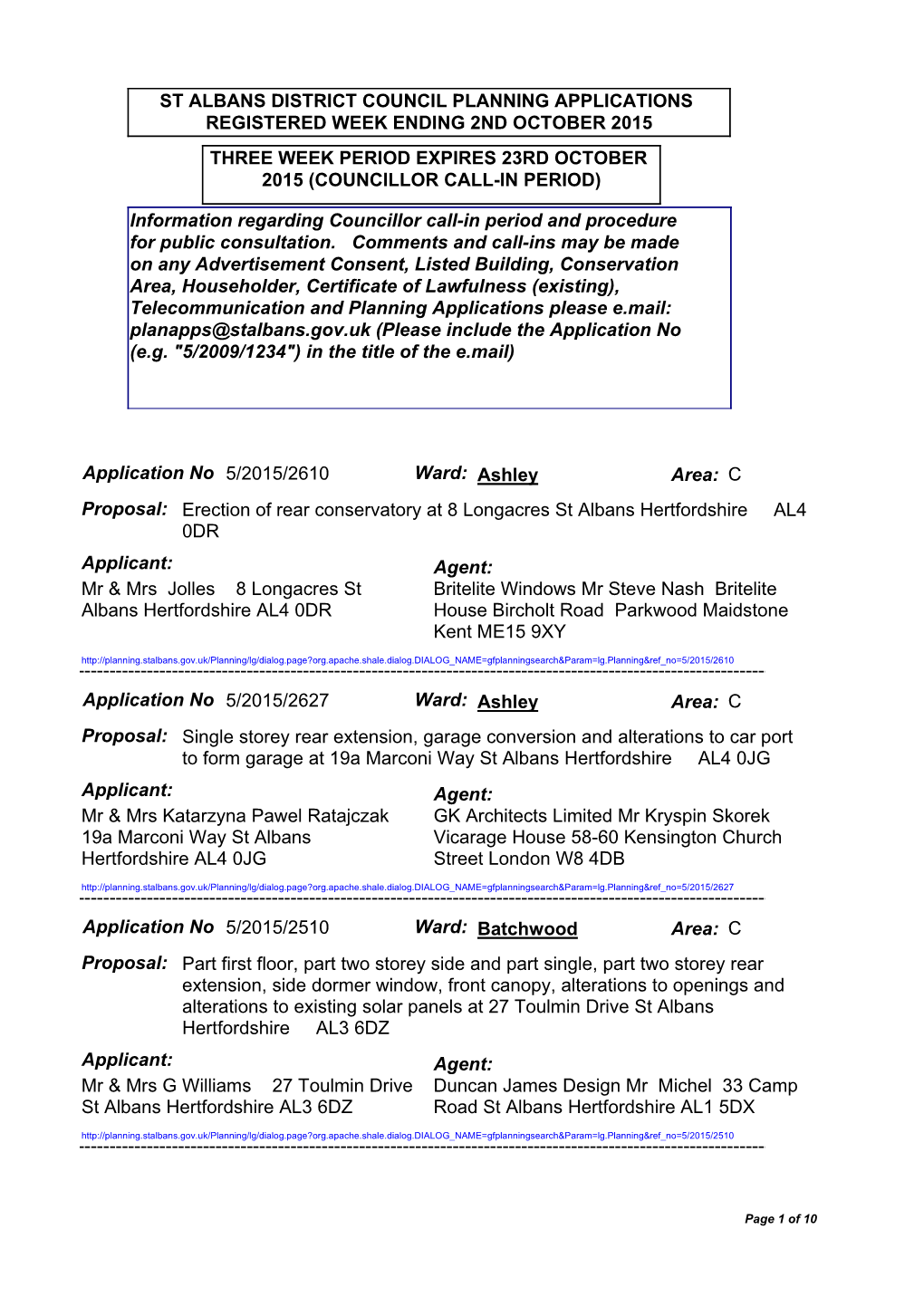 Planning and Tree Works Applications