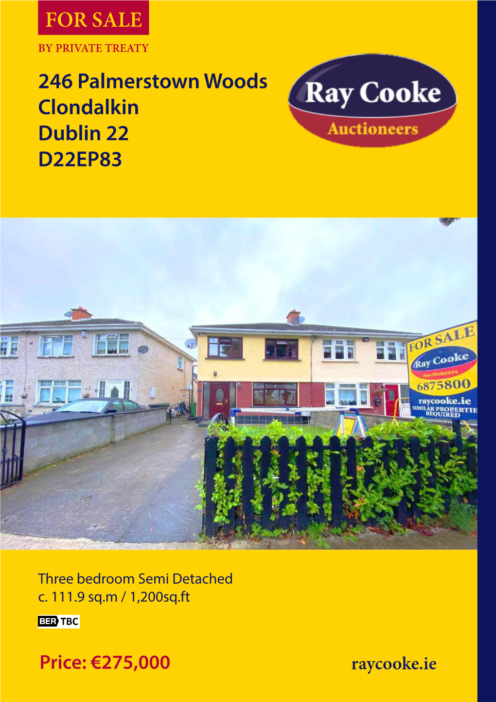 246 Palmerstown Woods Clondalkin Dublin 22 D22EP83 for SALE