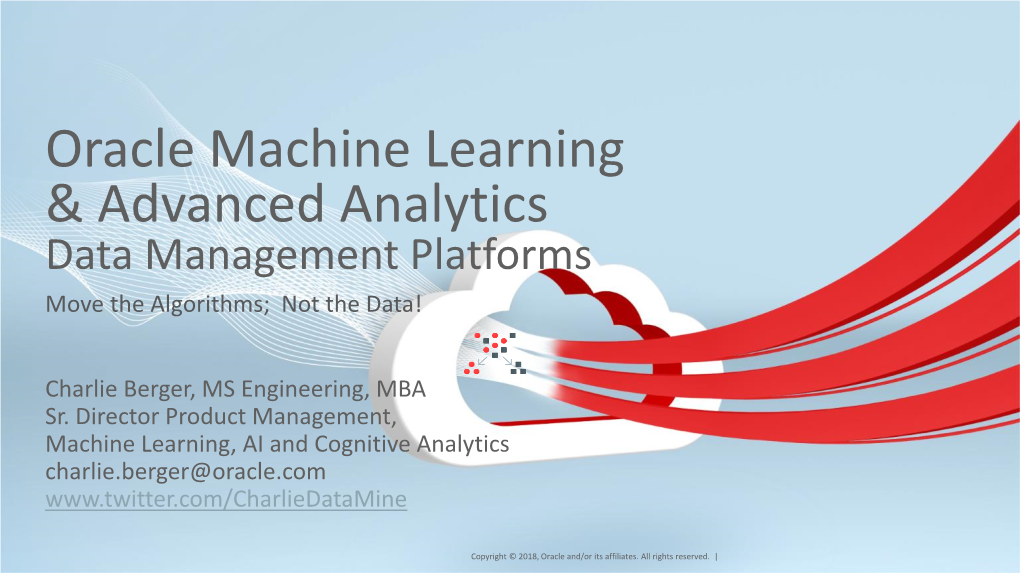 SQL ANALYTICS – Spark Mllib Algorithm Integration E.G