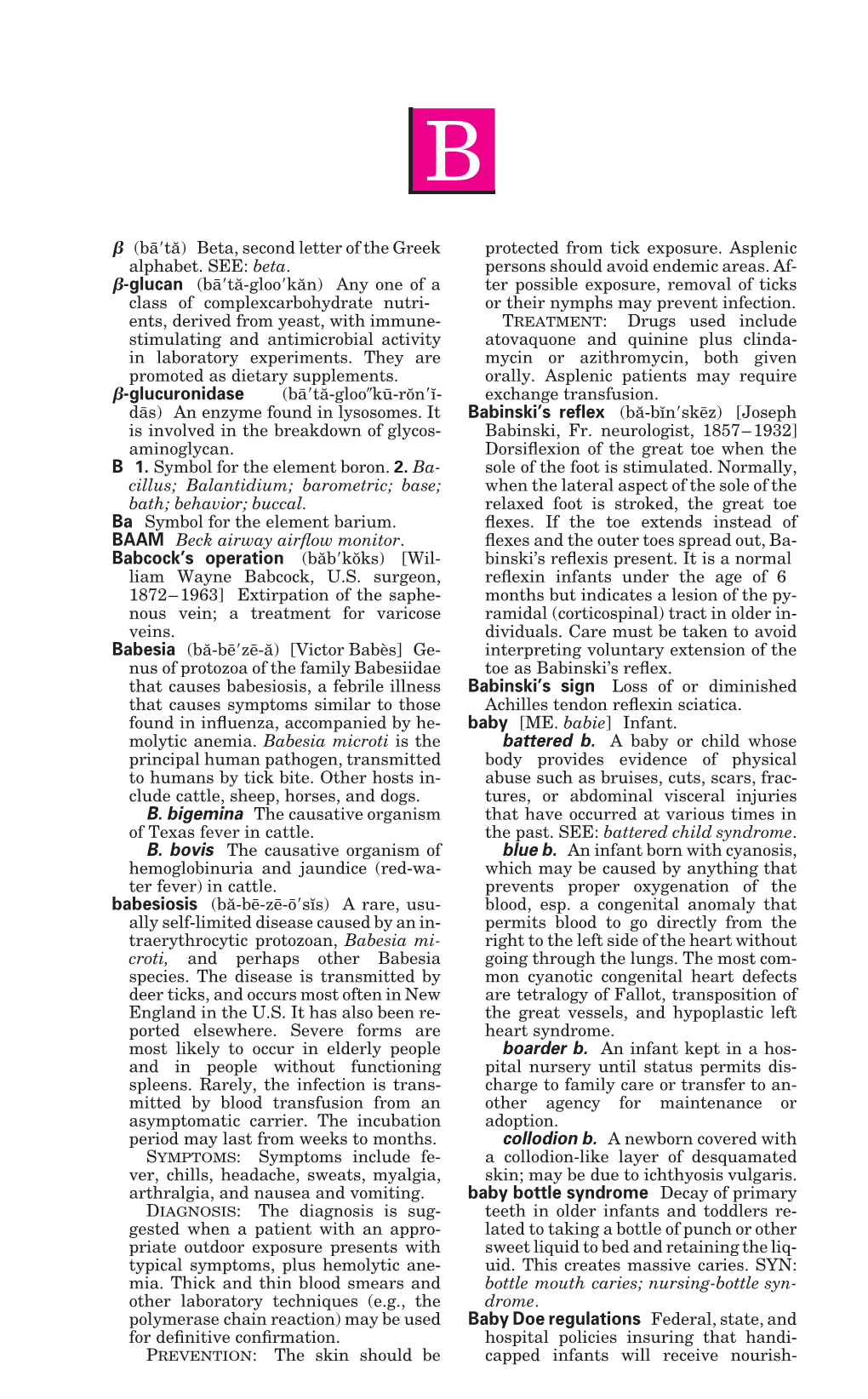 Taber's Cyclopedic Medical Dictionary