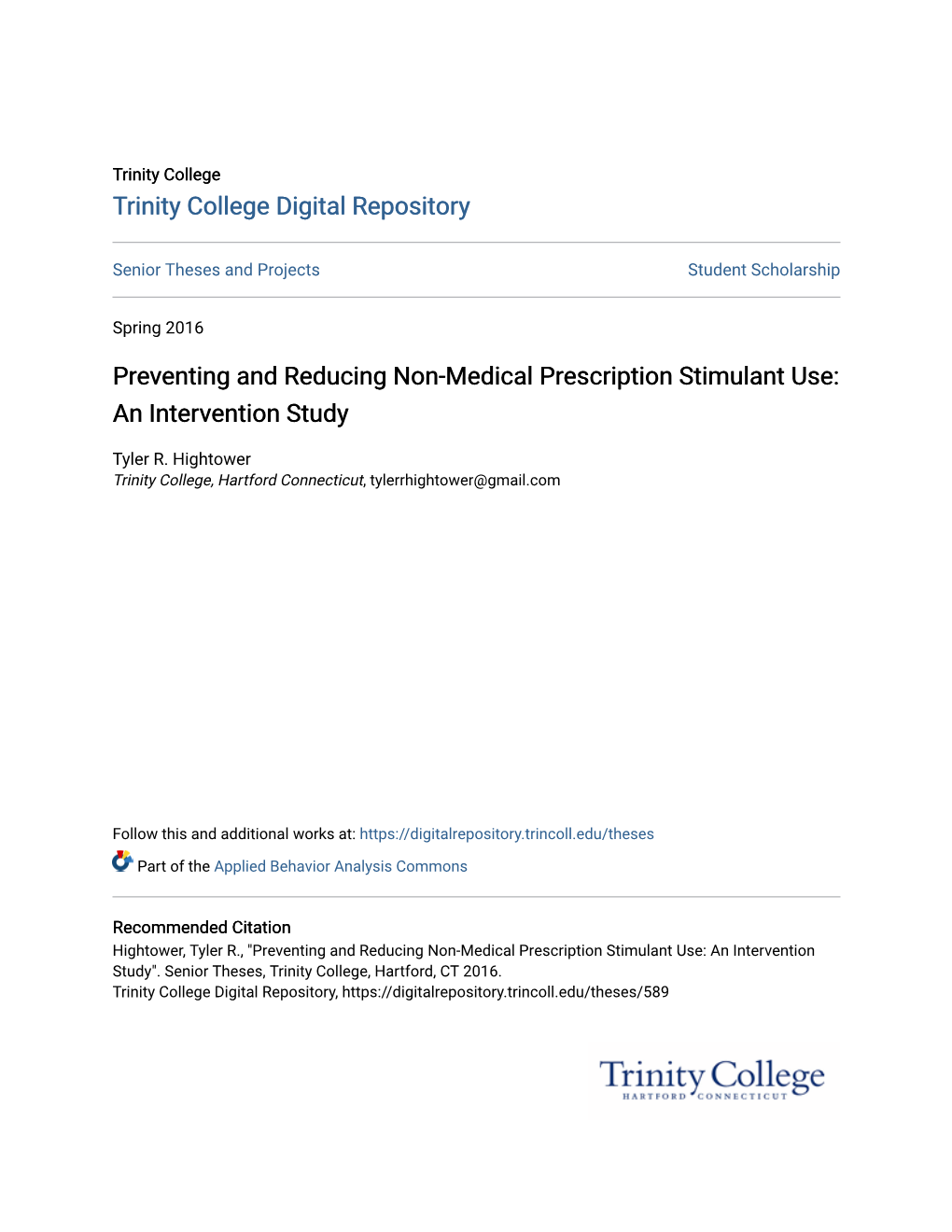 Preventing and Reducing Non-Medical Prescription Stimulant Use: an Intervention Study