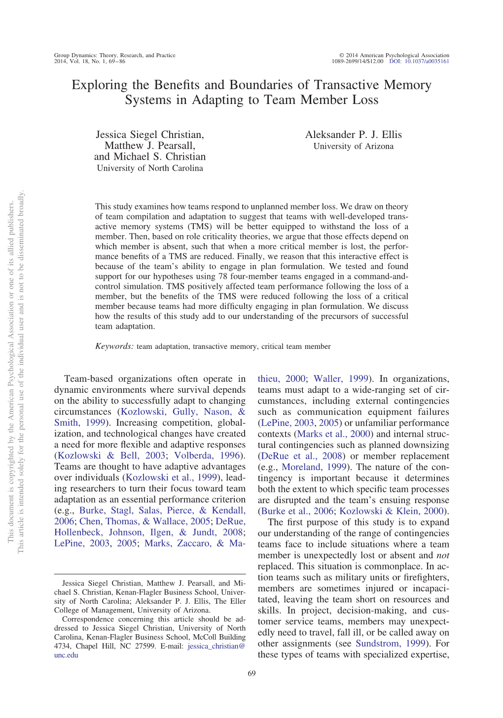 Exploring the Benefits and Boundaries of Transactive Memory Systems In