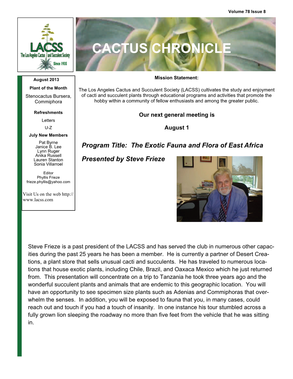 Cactus Chronicle