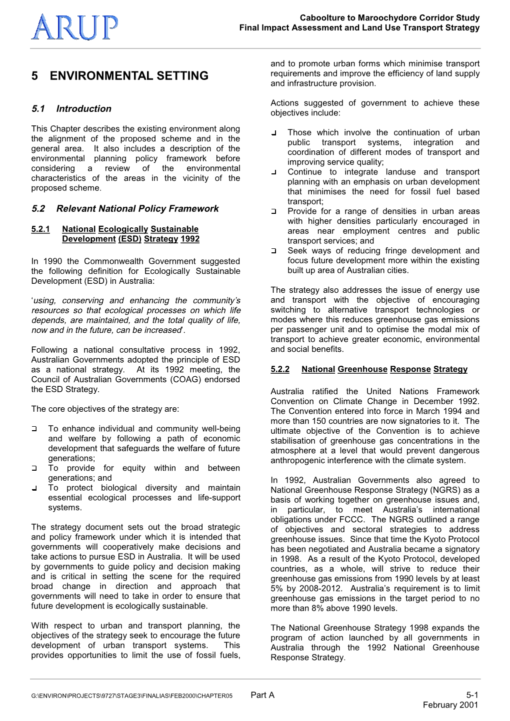 Final Impact Assessment and Land Use Transport Strategy