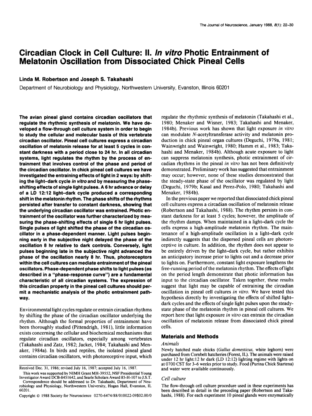 Circadian Clock in Cell Culture: II