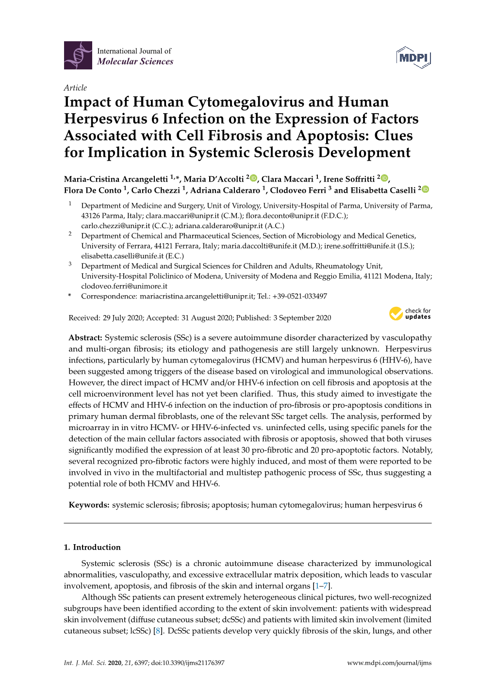 Impact of Human Cytomegalovirus and Human Herpesvirus 6 Infection