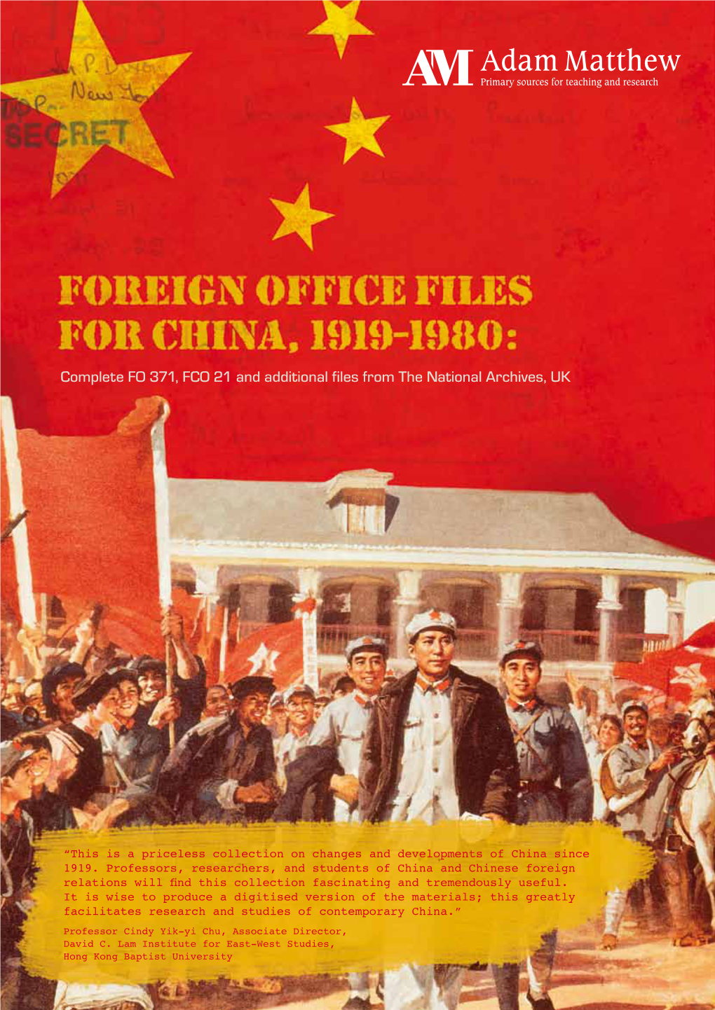 Foreign Office Files for China, 1919-1980 Is an Archives Direct Series