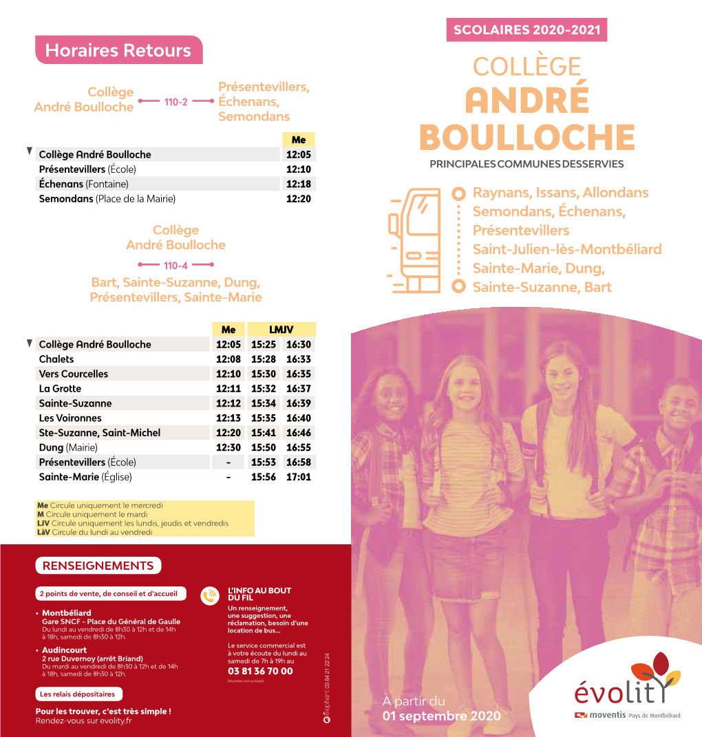 Collège André BOULLOCHE De BART 2020/2021
