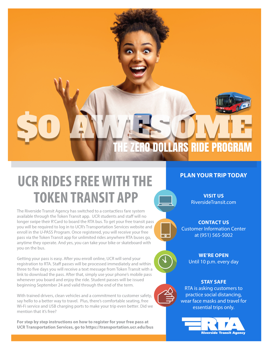 Ucr Rides Free with the Token Transit