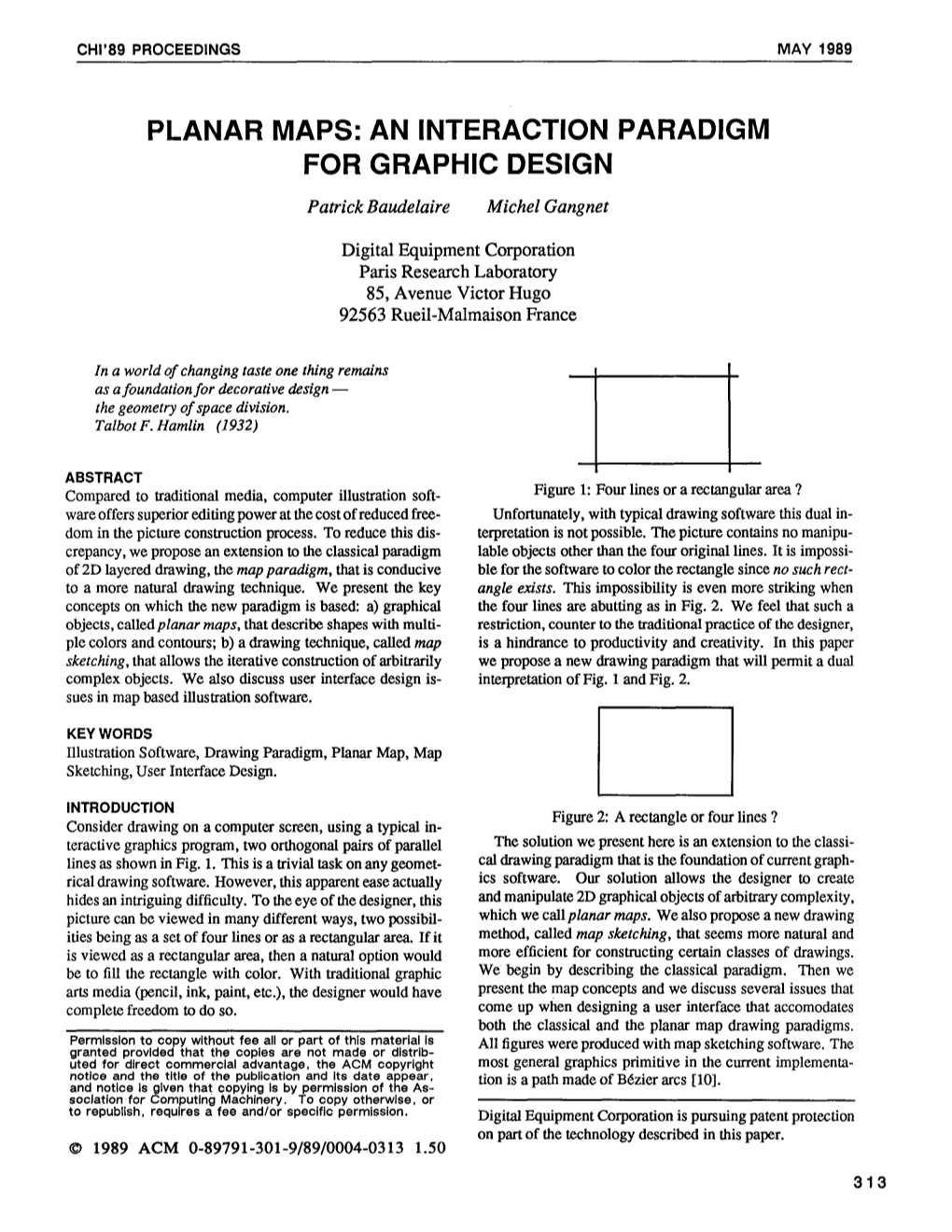 Planar Maps: an Interaction Paradigm for Graphic Design