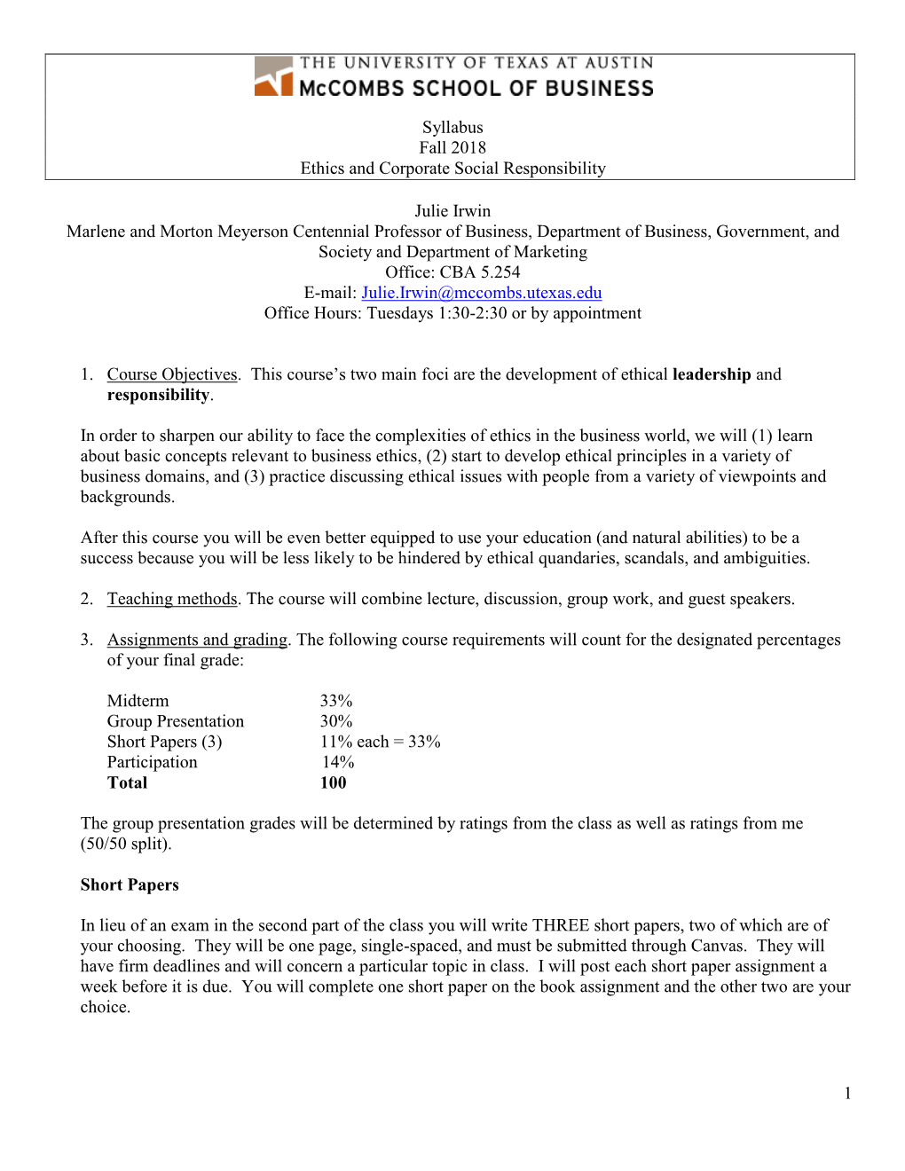 View Business Ethics and Corporate Social Responsibility