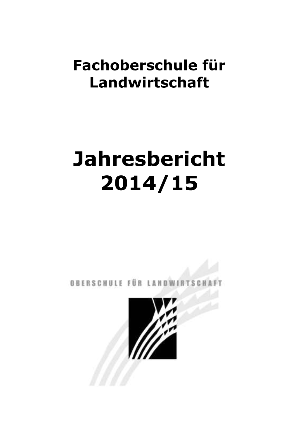 Jahresbericht 2014/15