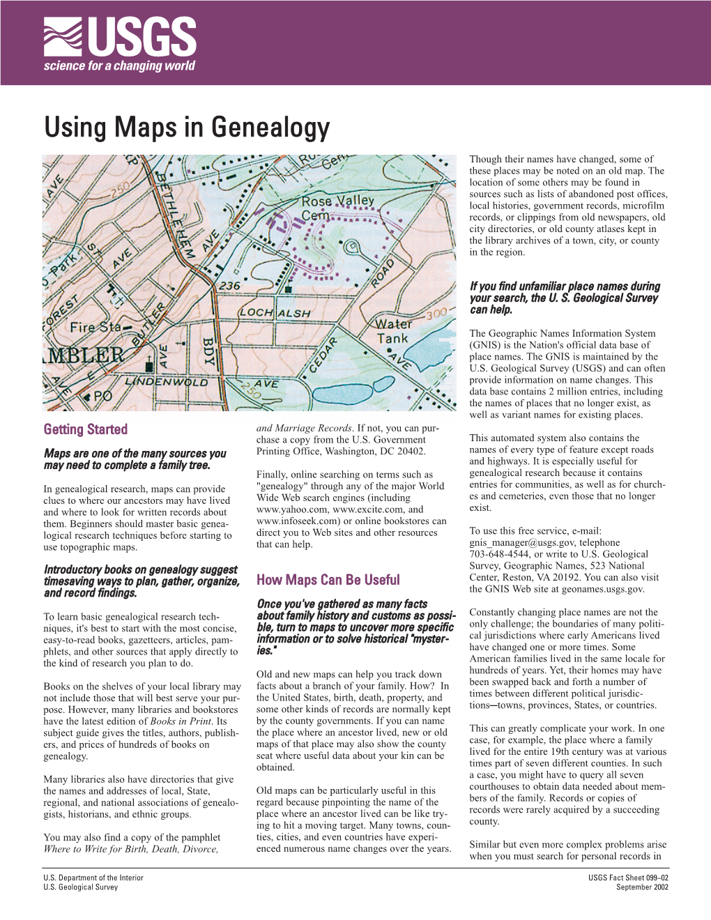 Using Maps in Genealogy