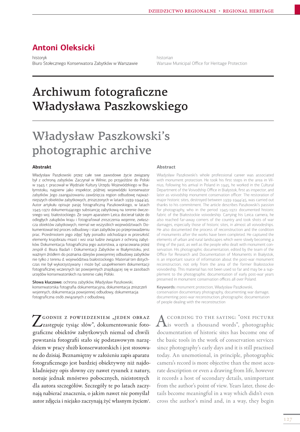 Archiwum Fotograficzne Władysława Paszkowskiego Władysław