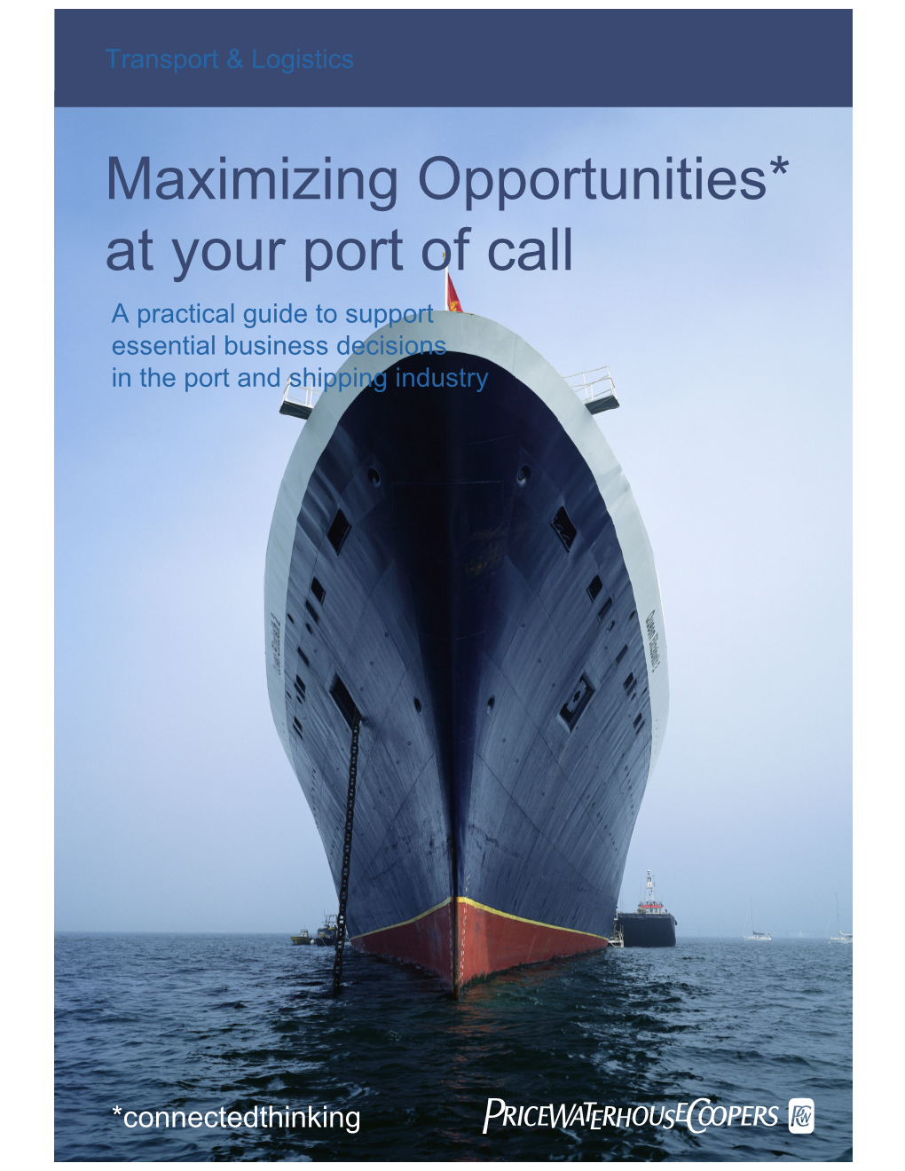 Maximizing Opportunities* at Your Port of Call a Practical Guide to Support Essential Business Decisions in the Port and Shipping Industry