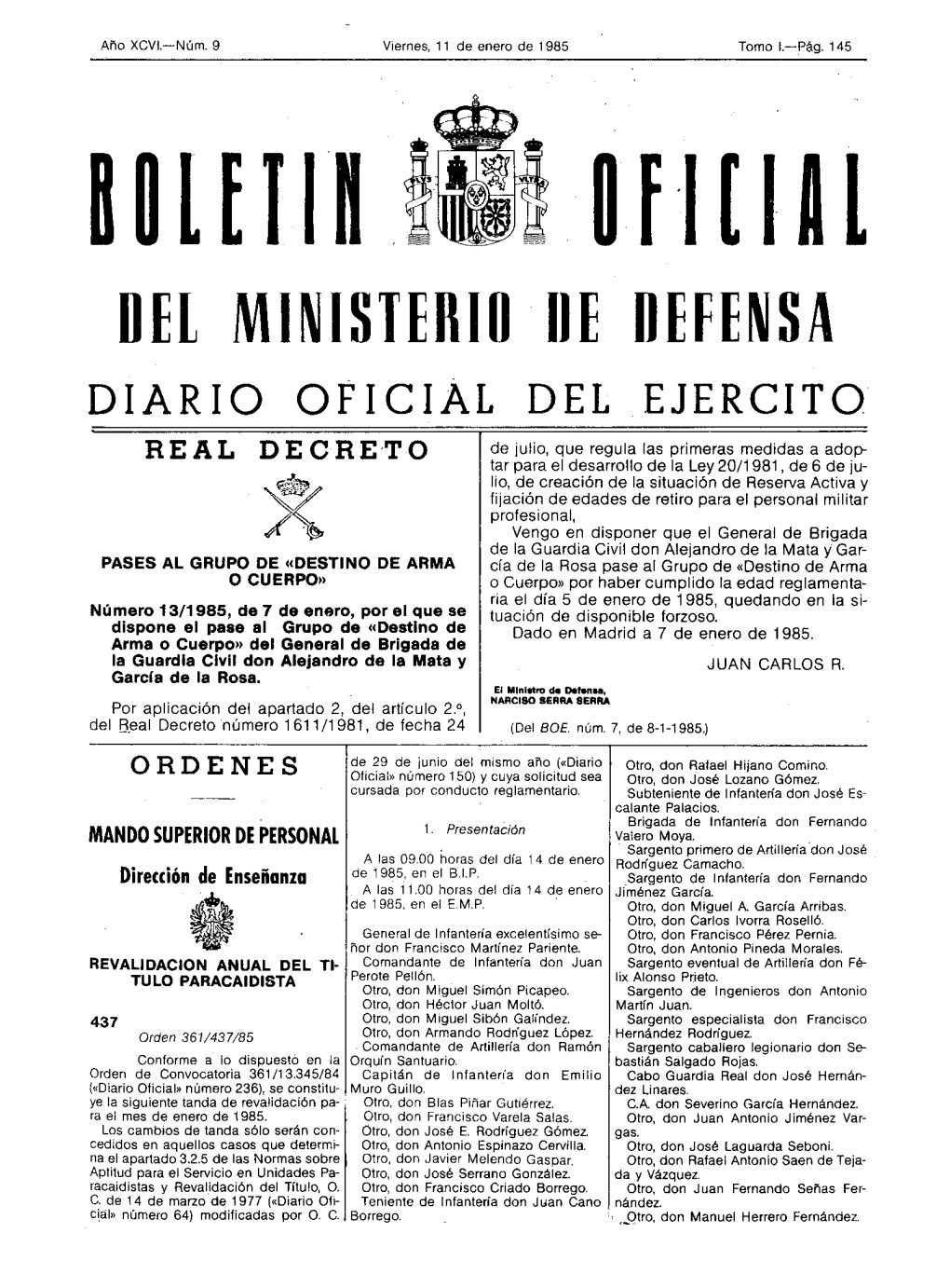 Diario Oficial Del Ejército Del Aire» Nú• 61.366 José Francisco García Conesa