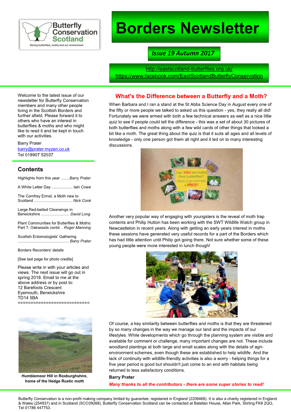 Scottish Borders Newsletter Autumn 2017