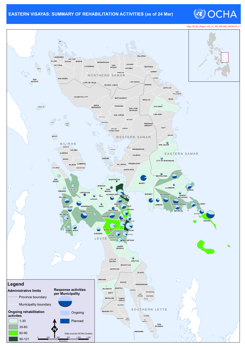 EASTERN VISAYAS: SUMMARY of REHABILITATION ACTIVITIES (As of 24 Mar)