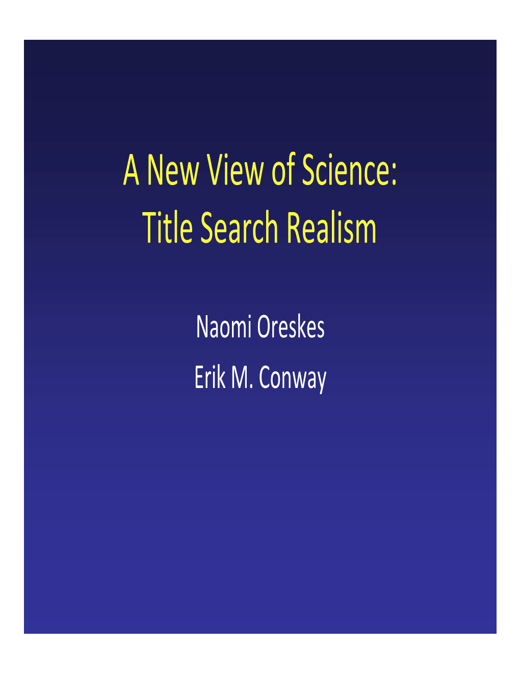 Title Search Realism