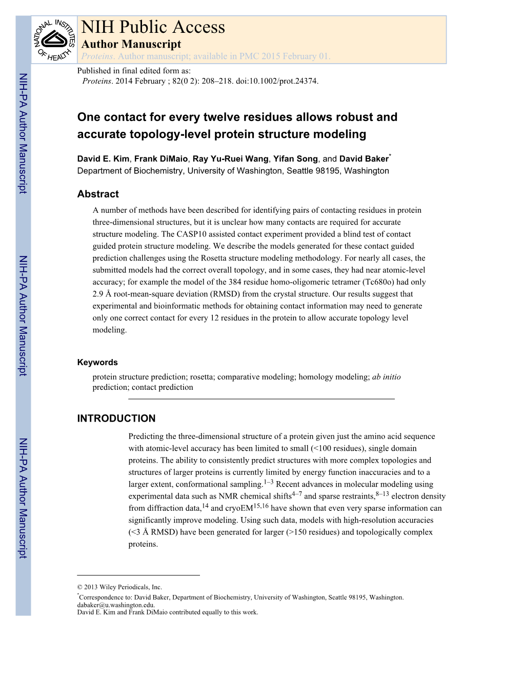 NIH Public Access Author Manuscript Proteins