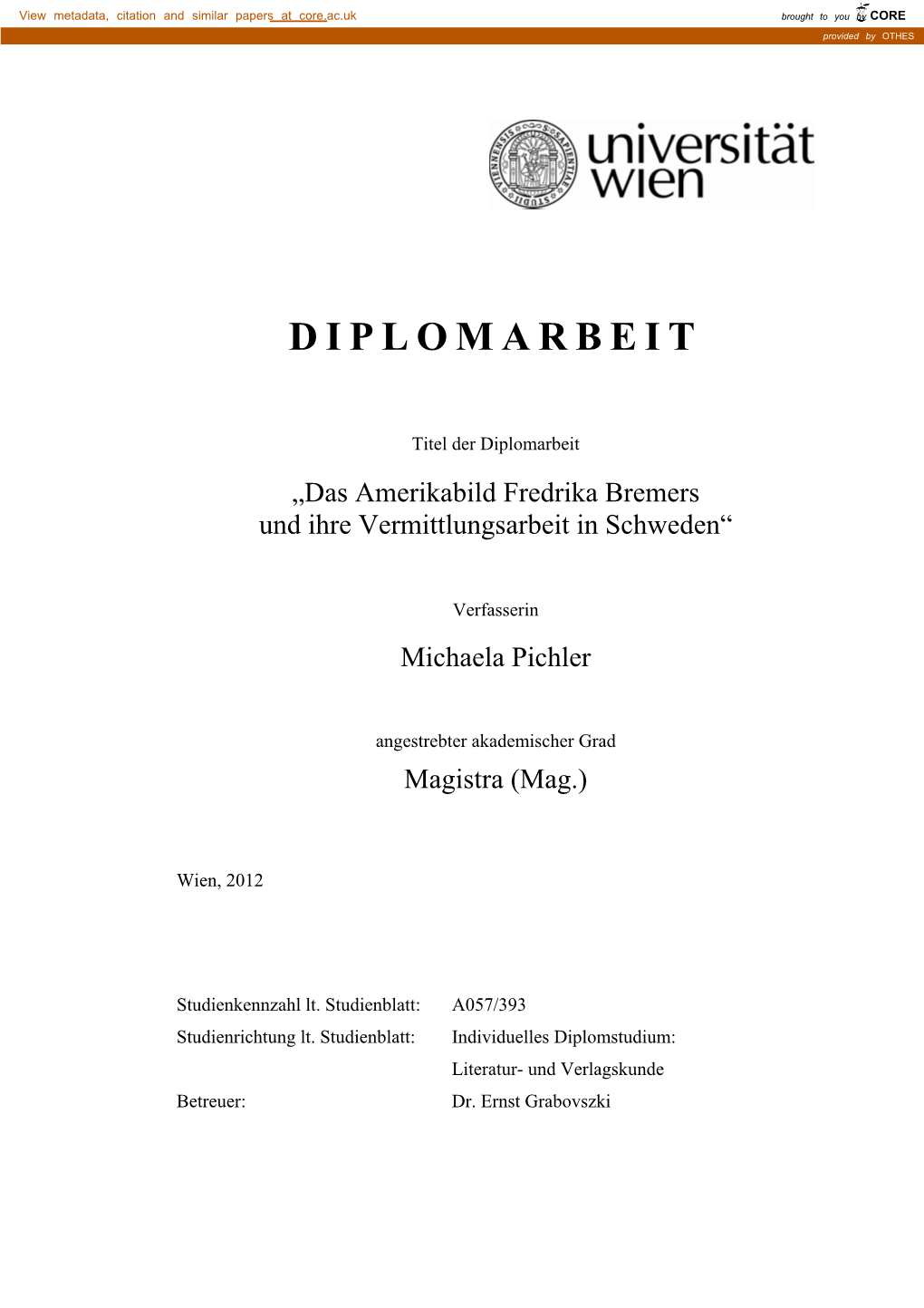 Diplomarbeit