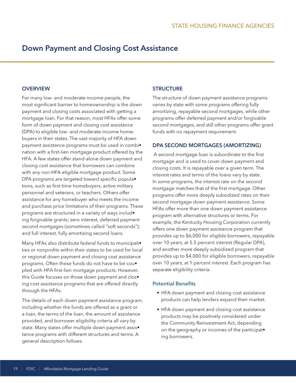 Down Payment and Closing Cost Assistance