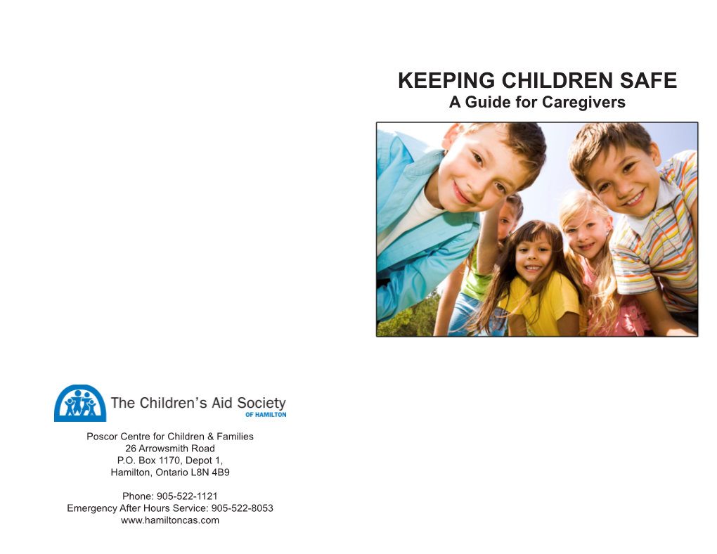 Keeping Children Safe: a Guide for Caregivers