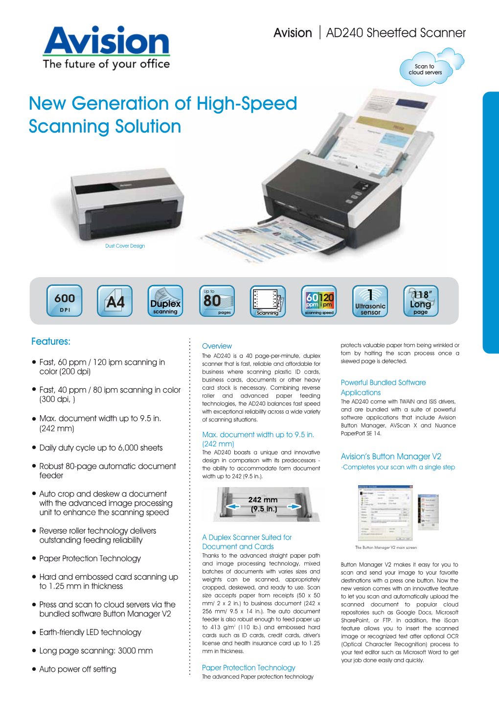 New Generation of High-Speed Scanning Solution