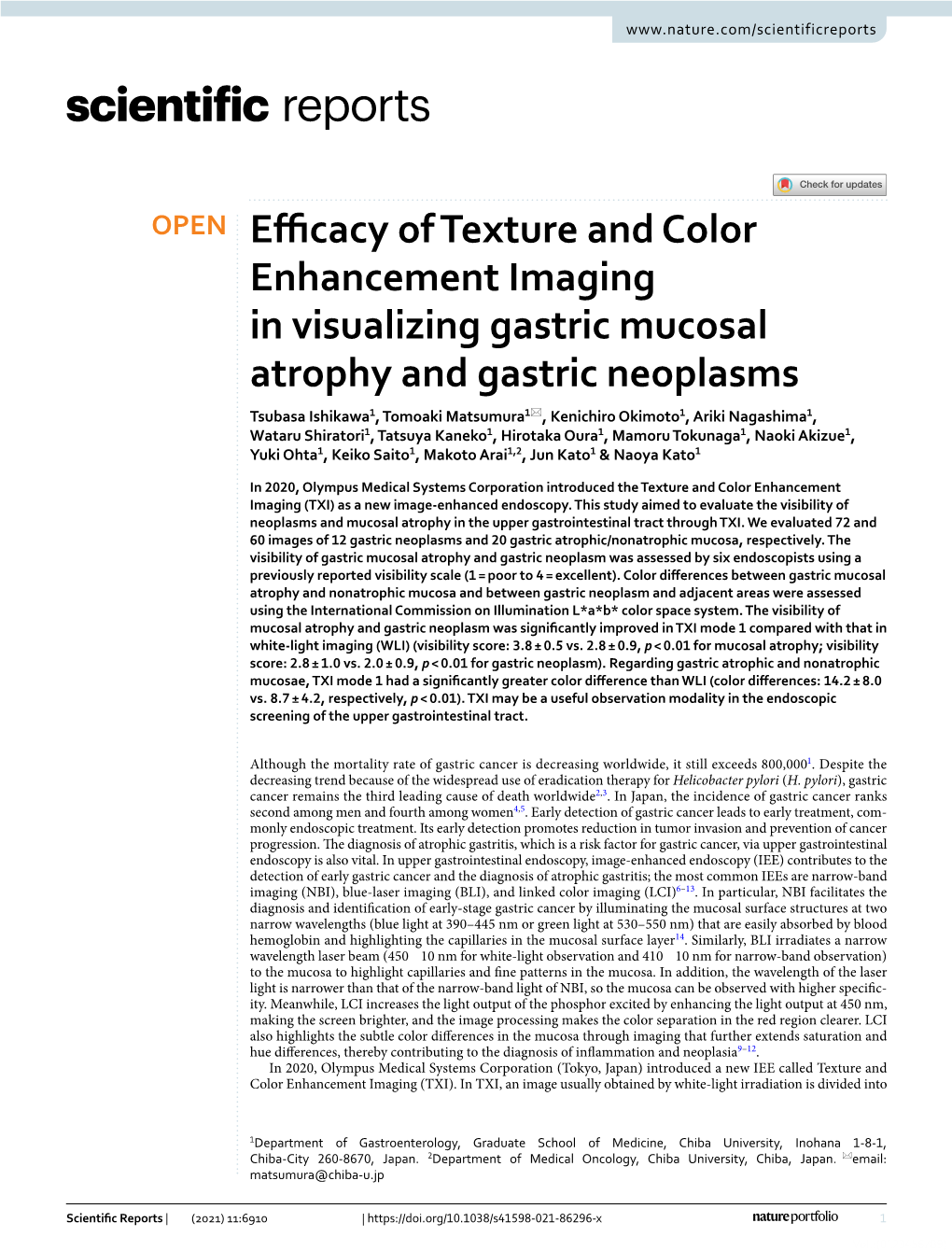 Efficacy of Texture and Color Enhancement Imaging In