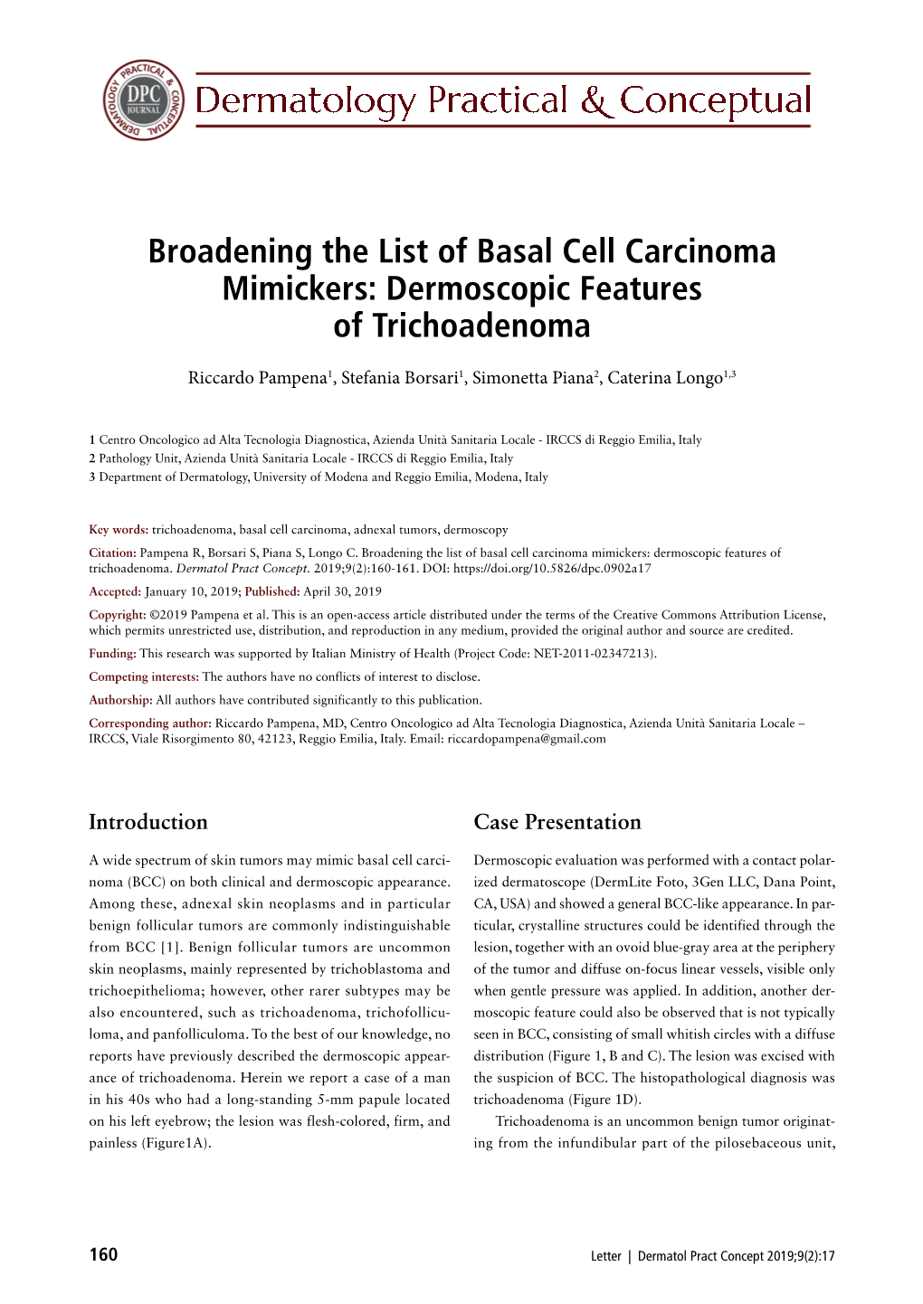 Dermoscopic Features of Trichoadenoma