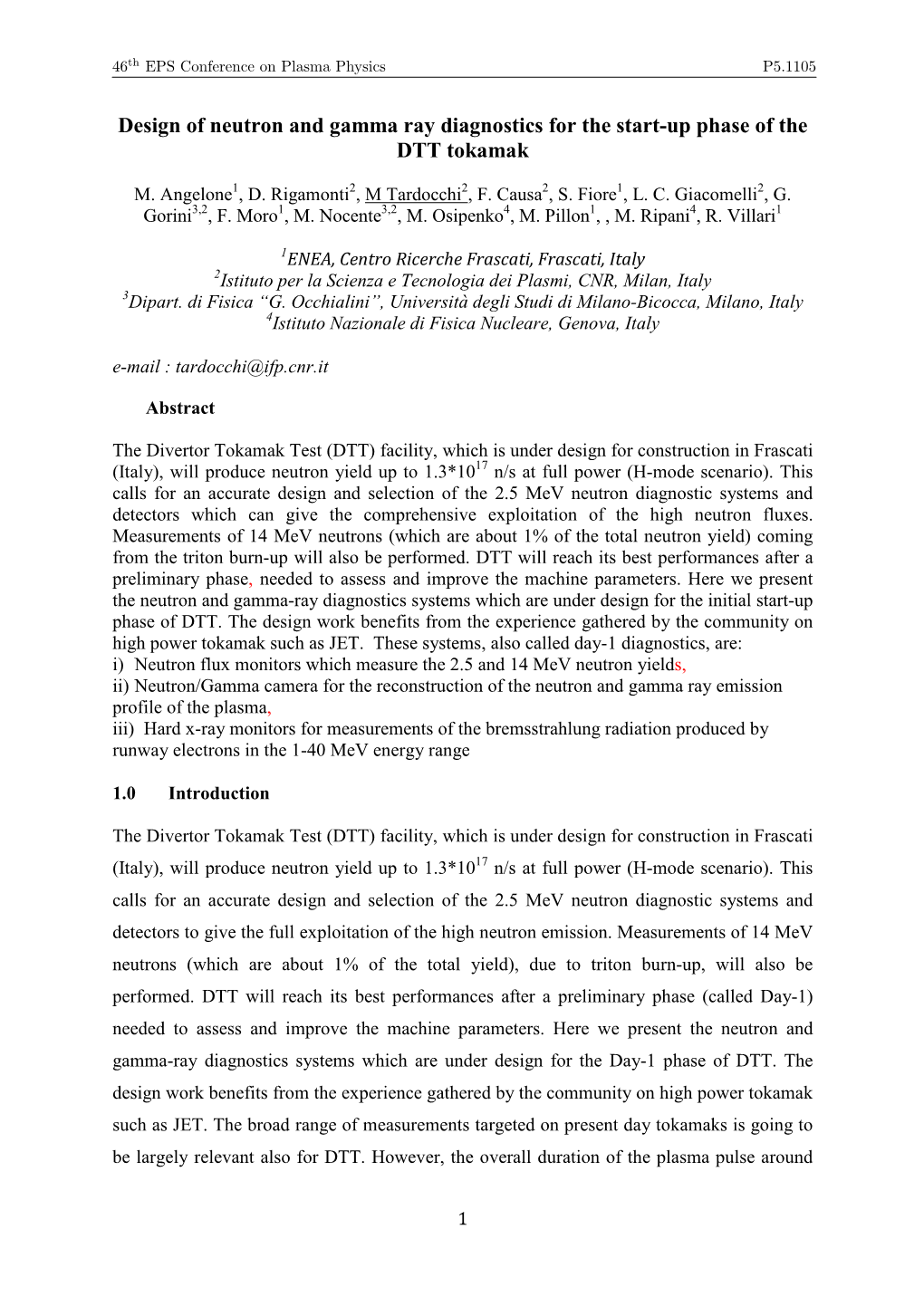 Design of Neutron and Gamma Ray Diagnostics for the Start-Up Phase of the DTT Tokamak