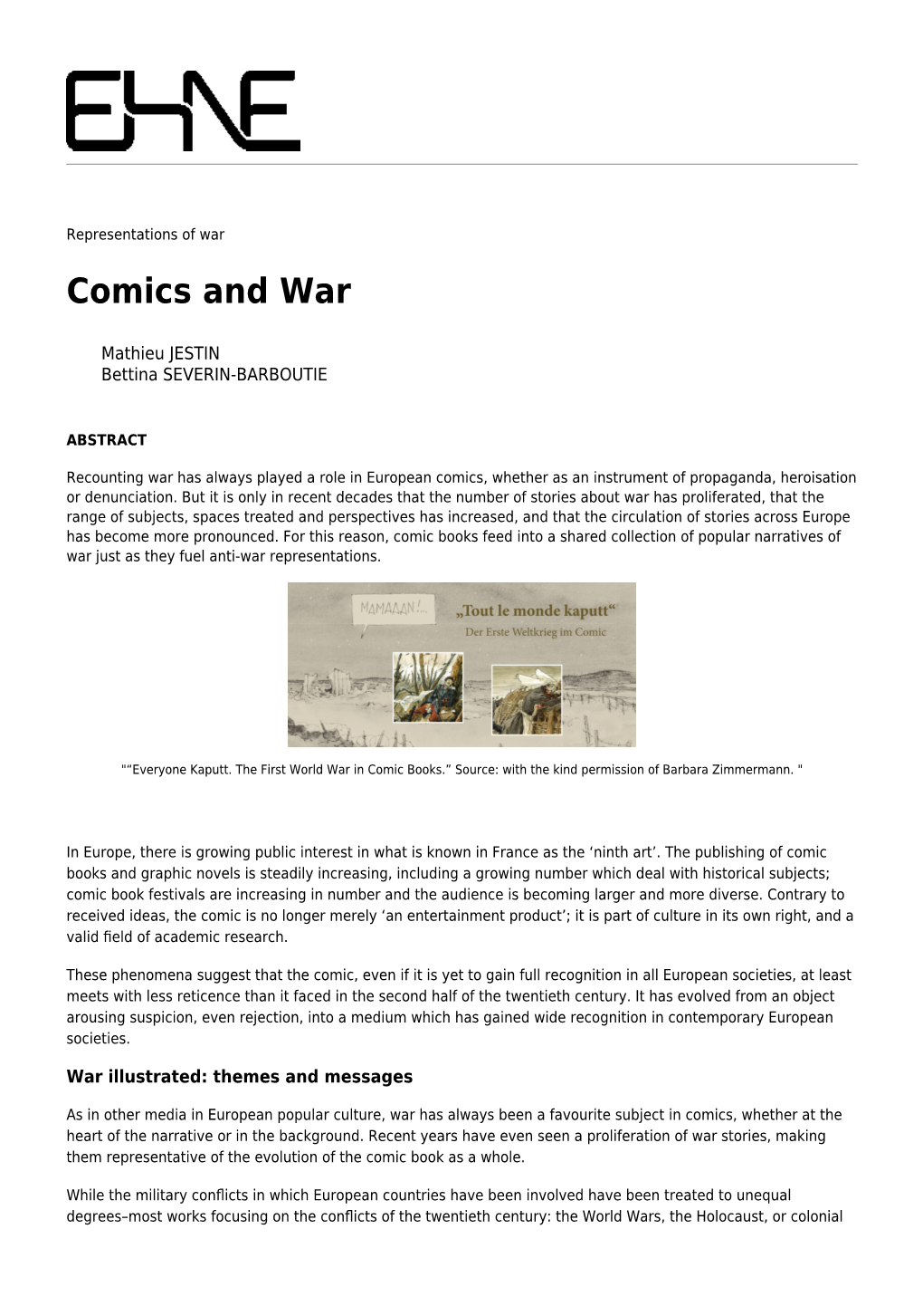 Comics and War