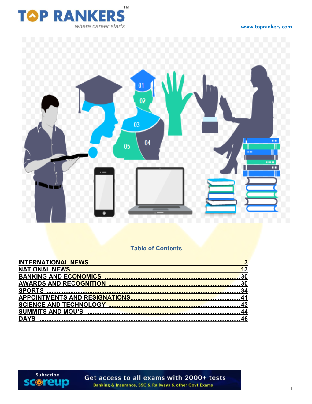 Table of Contents INTERNATIONAL NEWS