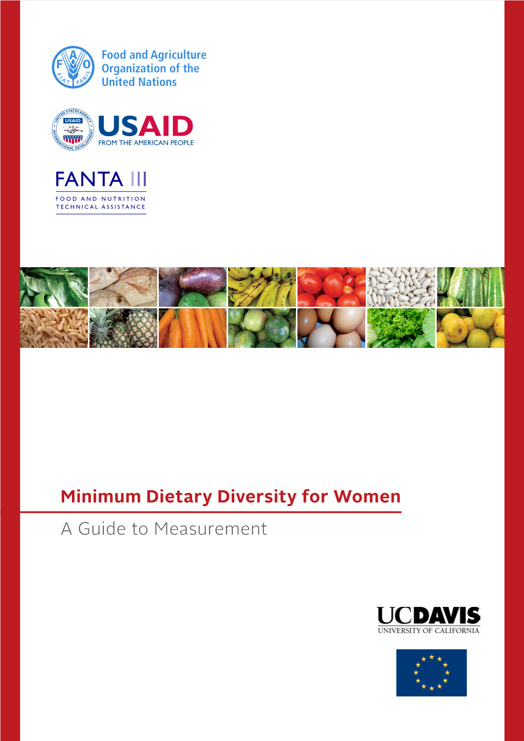 Minimum Dietary Diversity for Women a Guide to Measurement